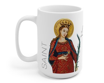 Saint Lucy Prayer Mug 15oz