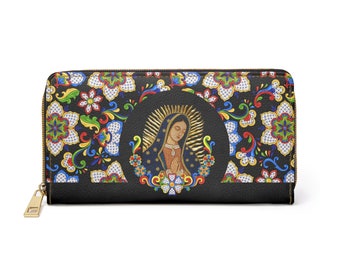 Our Lady of Guadalupe Zipper Wallet (Vegan Leather) | Sacred Image Icons