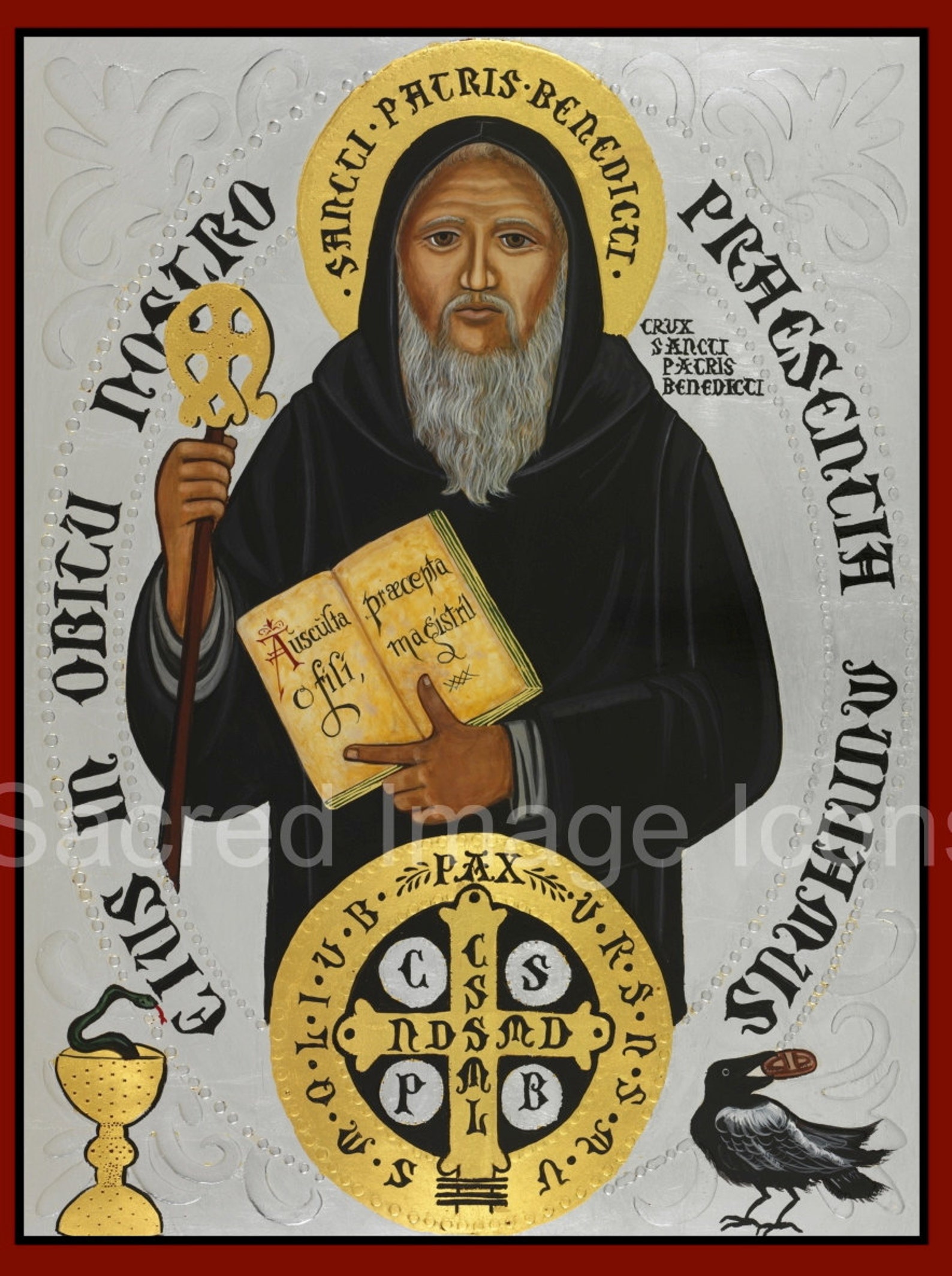 Saint Benedict Ready to Frame Print Catholic Art 8x10 Etsy