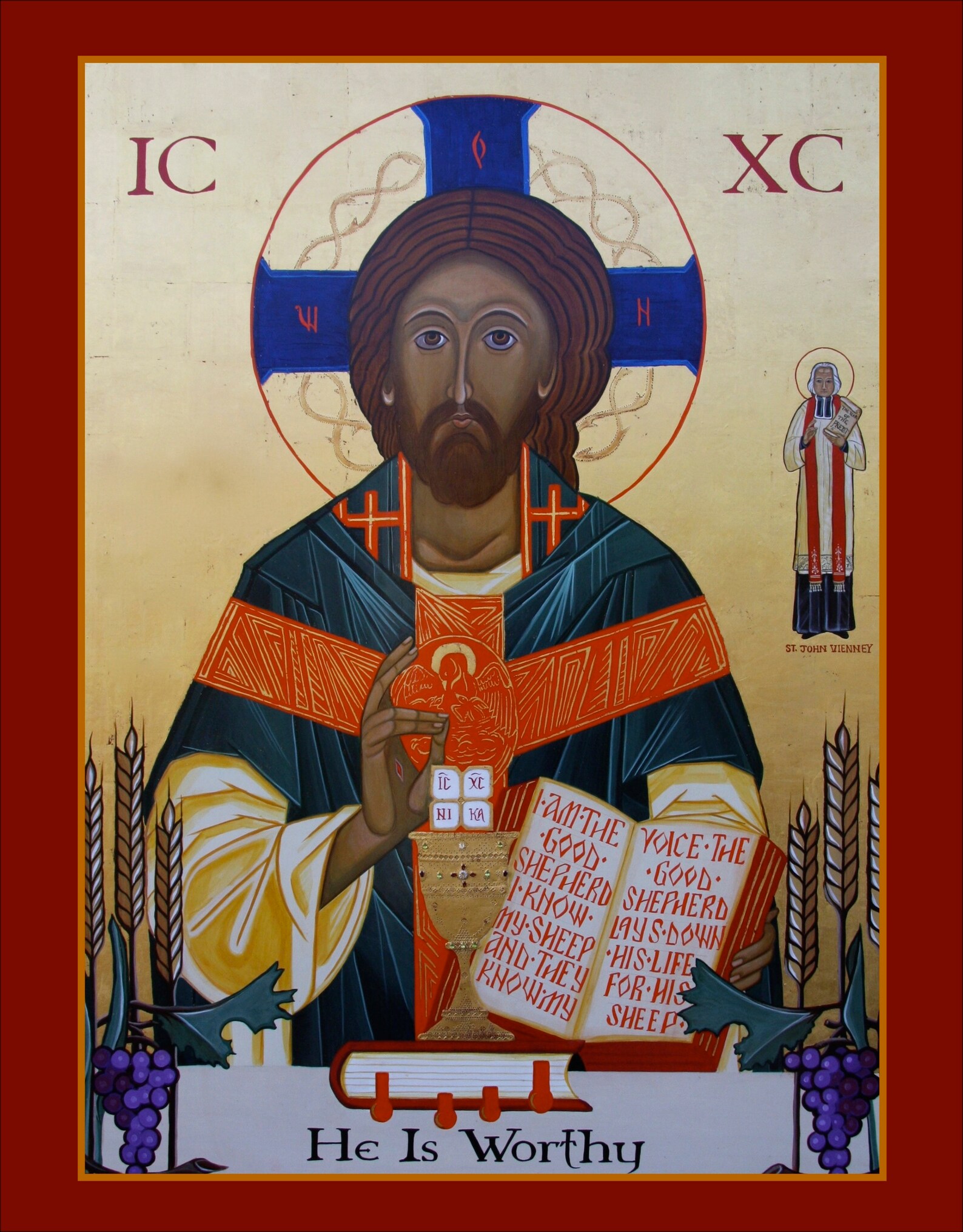 Christ the Eternal High Priest ready to frame Print Catholic Etsy