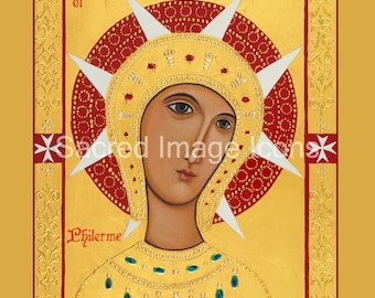 Our Lady of Philerme Print |  Sacred Image Icons