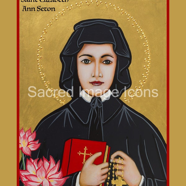 Saint Elizabeth Ann Seton Icon Print |  Sacred Image Icons