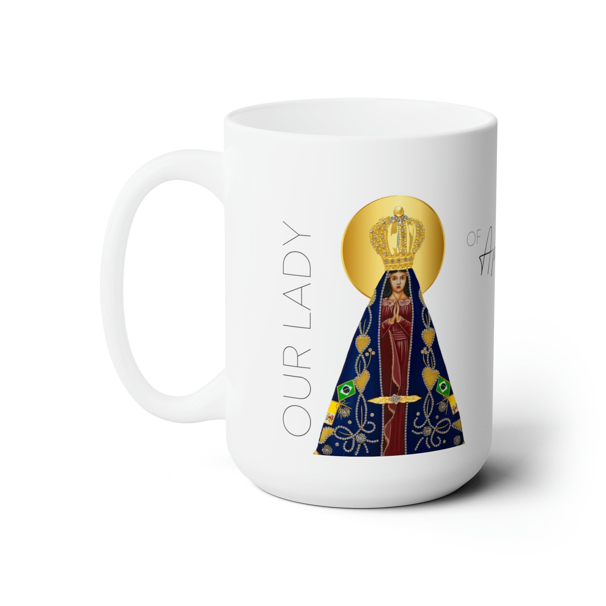 Our Lady of Aparecida Prayer Mug 15oz |  Sacred Image Icons