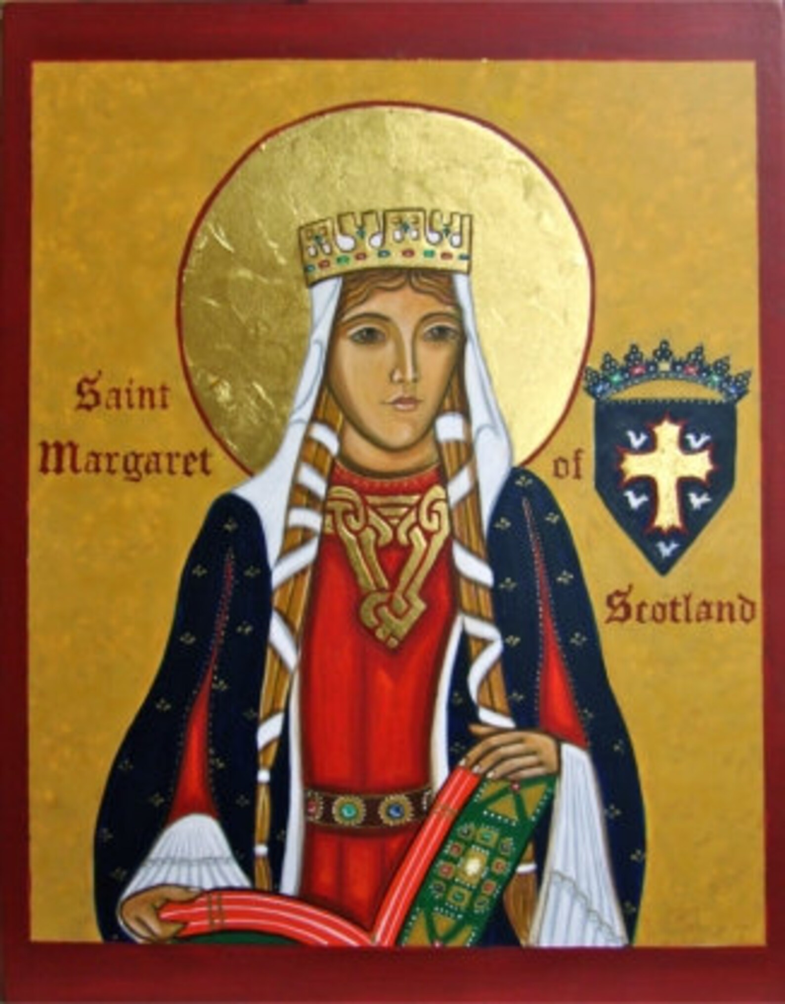 Saint Margaret of Scotland Icon Ready to Frame Print 8x10 Etsy