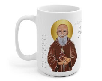 Blessed Solanus Casey Prayer Mug 15oz | CATHOLIC PRAYER MUG | Baptism Gift | Christmas Gift | Christian Coffee Mug | Sacred Image Icons