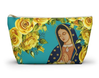 Our Lady of Guadalupe Chapel Veil / Adoration /  Rosary Bag (Turquoise)