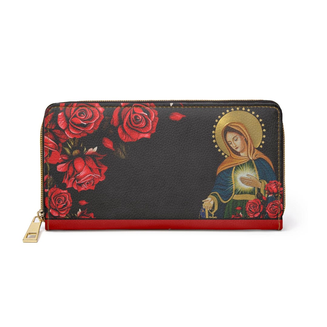 Flame of Love & the Sacred Heart of Jesus Catholic Devotional Zipper ...