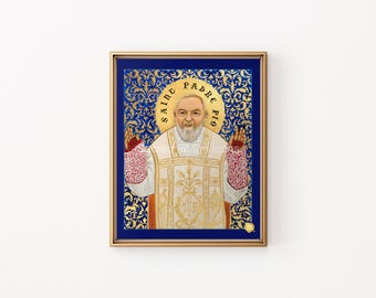 Saint Padre Pio Print | Sacred Image Icons