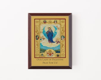 EOHSJ Our Lady of Palestine Icon Plaque | Sacred Image Icons