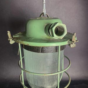 Industrial Pendant Lamp | Cage Light | Loft Chandelier | Industrial Factory Light | Bunker Lantern | Chernobyl Light | Heavy-Duty Light