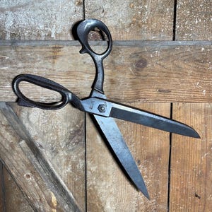 ANTIQUE SOLINGEN Scissors | German Steel Shears | Vintage Sewing Tool | Old Craftsmanship | Antique Tailor’s Scissors | 12 “ Extra Large