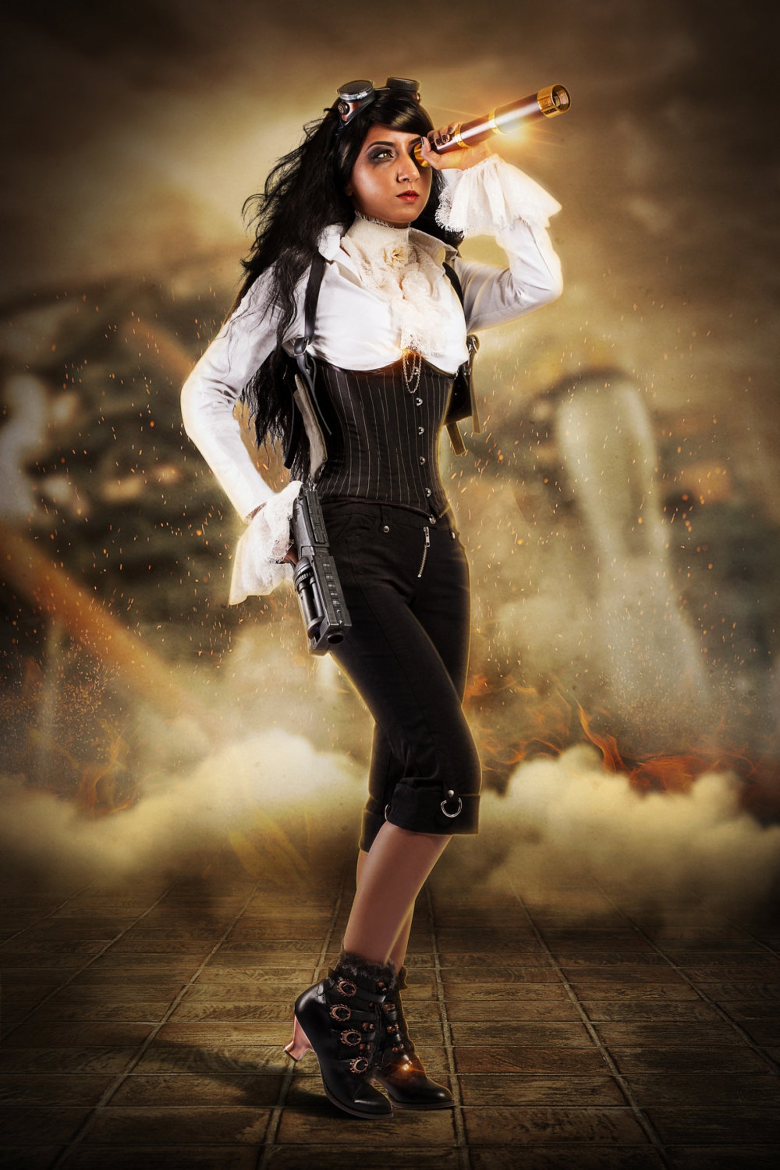 Lace Jabot / Ivory eyelash lace / Tall collar / Ruffled lace Etsy