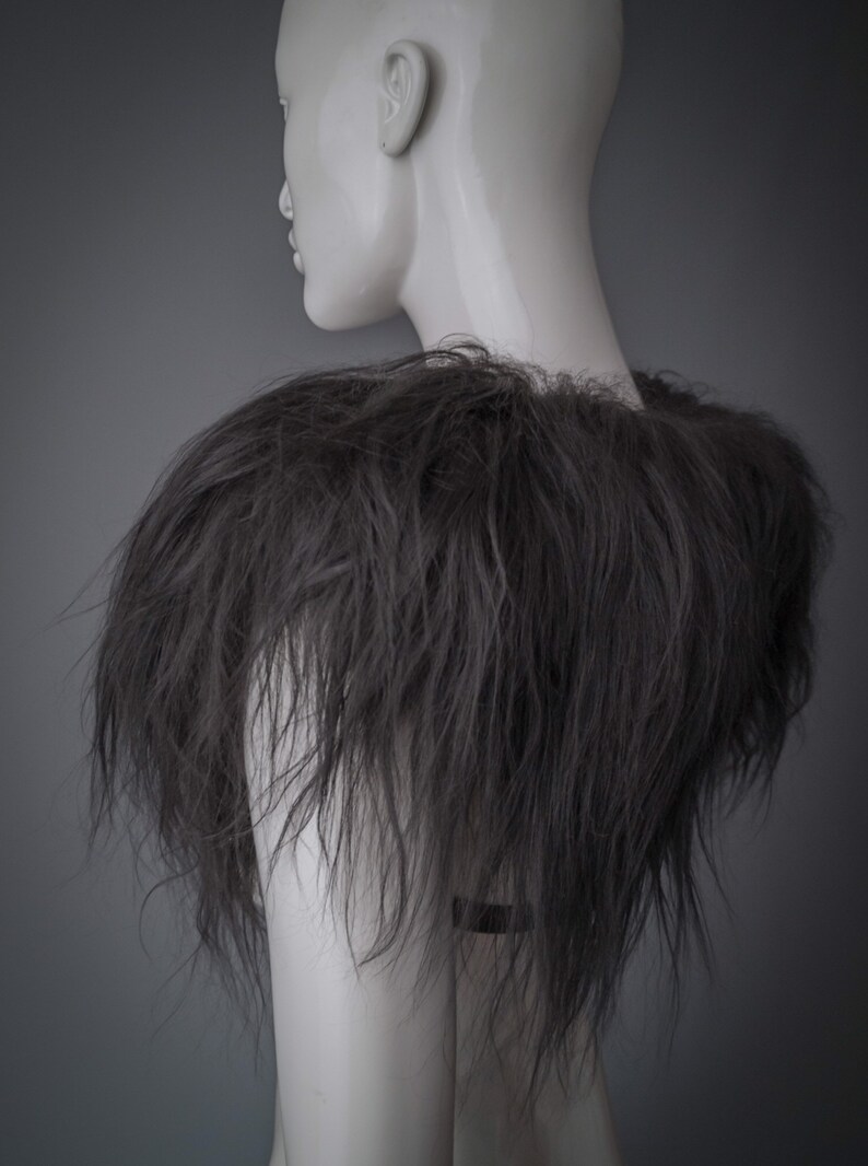 Fur harness / Icelandic sheep wool shoulder pads harness / Etsy