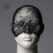 Lace mask / Versatile black lace mask / full face lace veil or half mask or lace turban headband / Pseudo blindfold 