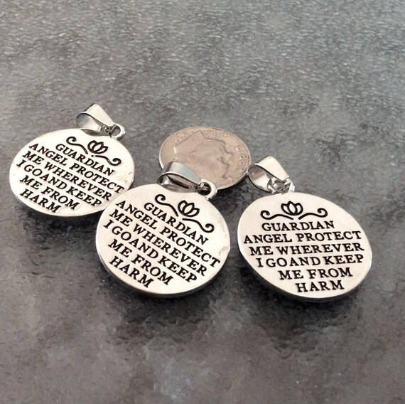 Guardian angel protect me necklace store