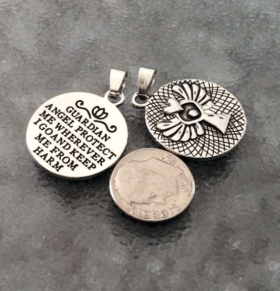Guardian angel protect me best sale necklace