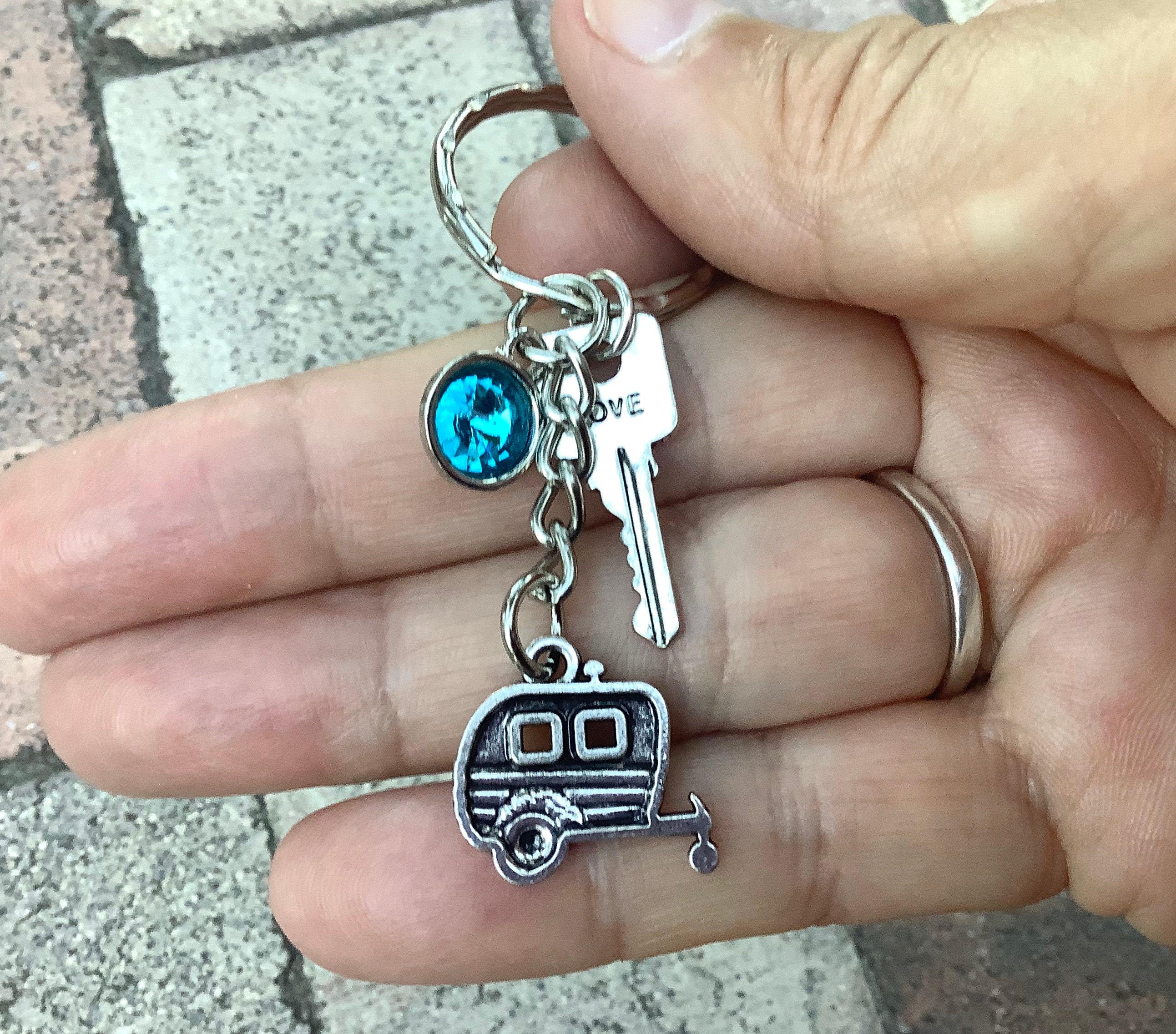Camping Keychain Personalized Key Ring Keys to the RV Etsy Australia