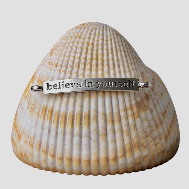 8 Believe in Yourself" Bracelet Blanks, Pendants, Inspiration, Words - FAST SHIPPING image 3