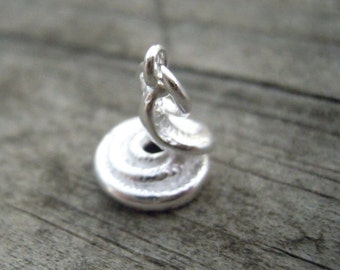Sterling Silver Snake Charmer Pendant or Charm Bracelet Charm  - FAST SHIPPING