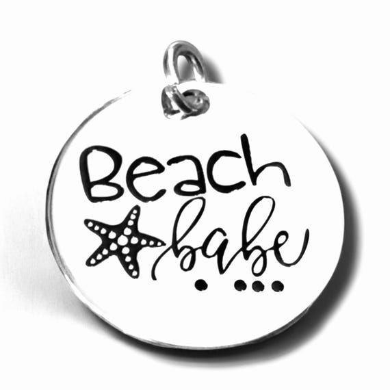 Beach Babe Pendant, Silver plated 22mm Starfish pendant