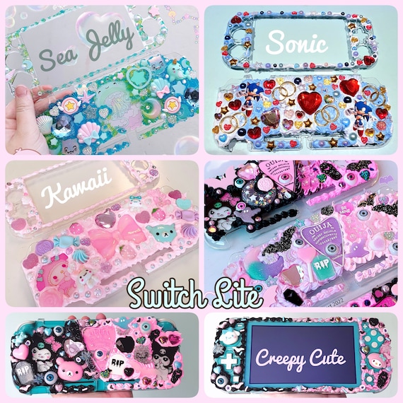 Creepy Cute OR Kawaii Custom Switch Case Fake Cream, Pastel Goth Deco (or  DS, 3DS, XL)