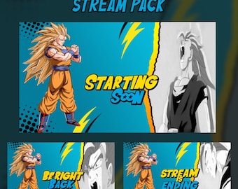 Paquete de superposiciones para transmisiones de Twitch de anime (descarga digital)