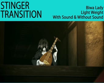 Transiciones de anime de Biwa: superposición de Twitch con Stinger animado para streamers y VTubers
