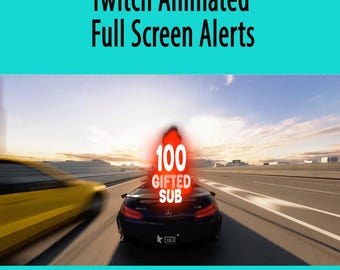 Alertas de suscripción de Meteor, alerta de suscripción de Twitch: superposición animada para transmisión (descarga digital)