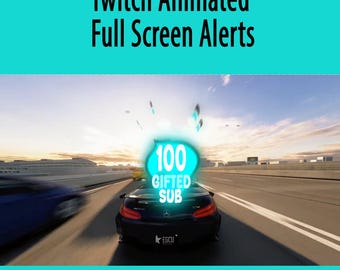 Alertas de suscripción de Meteor, alerta de suscripción de Twitch: superposición animada para transmisión (descarga digital)