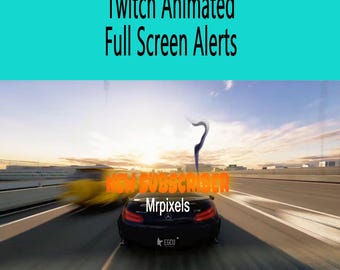 Alertas de Twitch de Comic Explosion: Superposición animada de pantalla completa