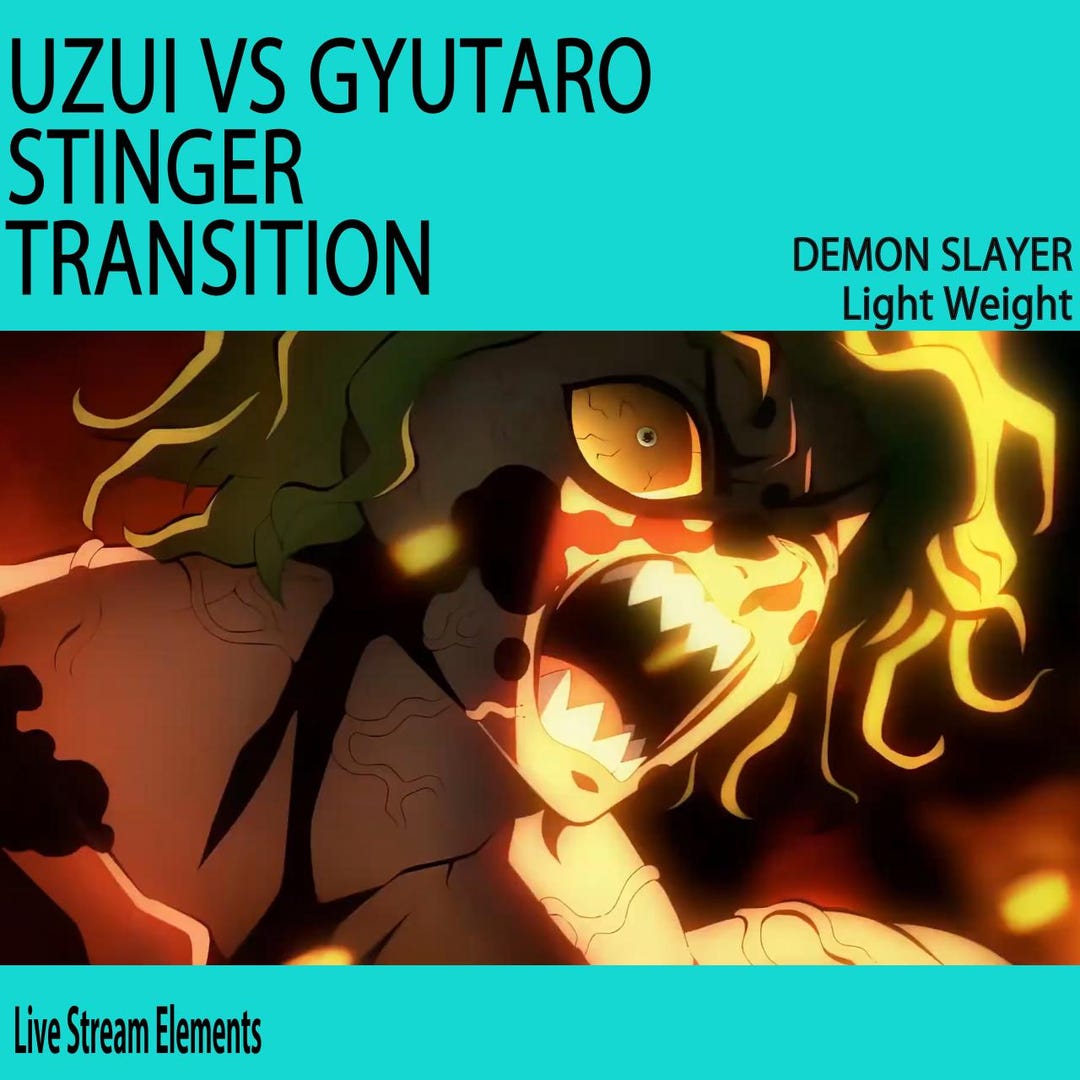 Anime Transitions, Animated Stinger Twitch Overlay for Streamers ...