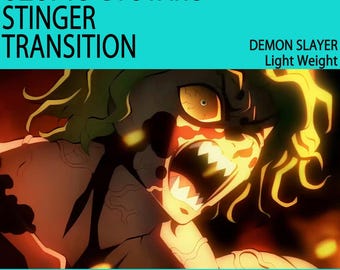 Transiciones de anime, superposición de Twitch con Stinger animado para streamers y VTubers