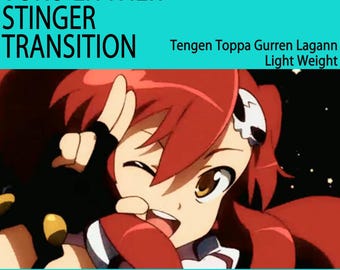 Transiciones de anime de estrellas, superposición de Twitch con Stinger animado para streamers y VTubers