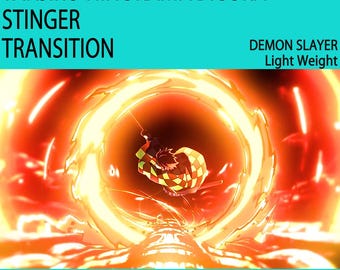 Transiciones de anime, superposición de Twitch con Stinger animado para streamers y VTubers