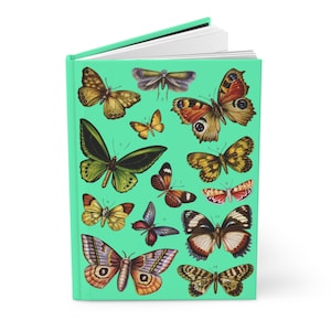 Butterflies Journal - Nature Lover Gift, Eco-Friendly Notebook, Art Journal, Writing Diary, Butterfly Decor