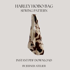 Hobo Bag PDF Sewing Pattern | Beginner Friendly Easy Bag Pattern | Hobo Shoulder Bag