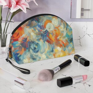 Trousse de maquillage artistique Lufago, trousse à cosmétiques vives pour artistes, pochette de toilette de voyage, cadeau idéal pour les amateurs de beauté, cadeau unique pour elle
