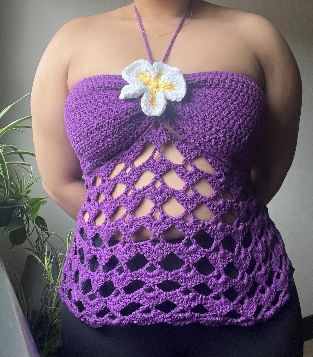 Palm Coast Crochet Knit Top