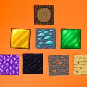 Minecraft-inspired Pixel Texture Pack – 21 PNG Blocks + Bonus PDF ...