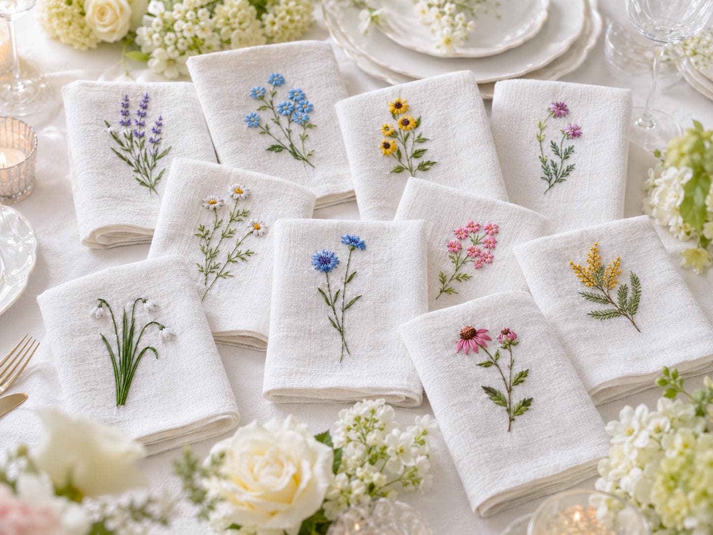 Floral Napkin Posy