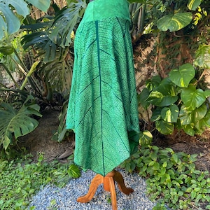 Long Leaf Skirt, Fairy Leaf Clothing, cosplay fae skirt, renaissance fairy skirt, Everyday Fairywear, fairy skirt custom