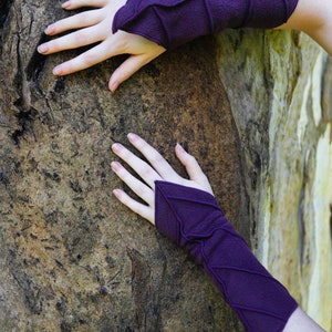 Fleecy Leafy cuffs Pair of Arm Warmers Arm Cuffs Zelda Cosplay Gauntlets Bracers image 5