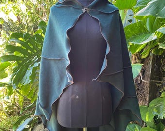 Leaf Cape - Mid Length Fleece Cloak - Etsy