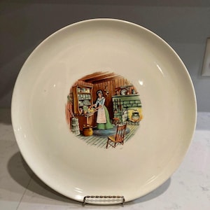 Vintage Colonial Kitchen Taylor Smith Taylor Plate - Large Colonial Platter - Approx. 13&quot; Diameter