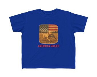 Camiseta infantil de caza de labrador retriever: camiseta de algodón criada en Estados Unidos