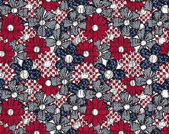 Patriotic Grit and Grace Seamless Pattern - High Resolution, Instant Download