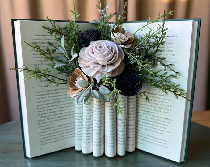 The Purpose Driven Life Book with Wood Flowers
