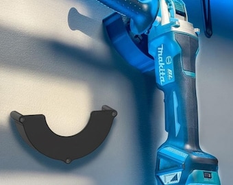 Universal Angle Grinder Wall Mount - Heavy Duty Tool Holder - Workshop Storage Rack for Makita DeWalt Milwaukee - Garage Organizer