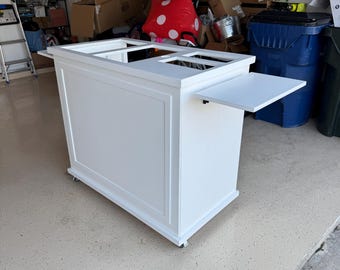 Mobile Charcuterie Cart on Wheels, Collapsible Snack Cart, Pancake Cart, Cart Custom Cart Vending Ice Cream Cart with Umbrella Coffee Cart