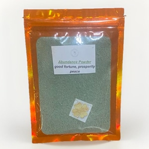 Abundance Powder - Money Drawing, Attract Love, Prosperity, Peace and Favor.